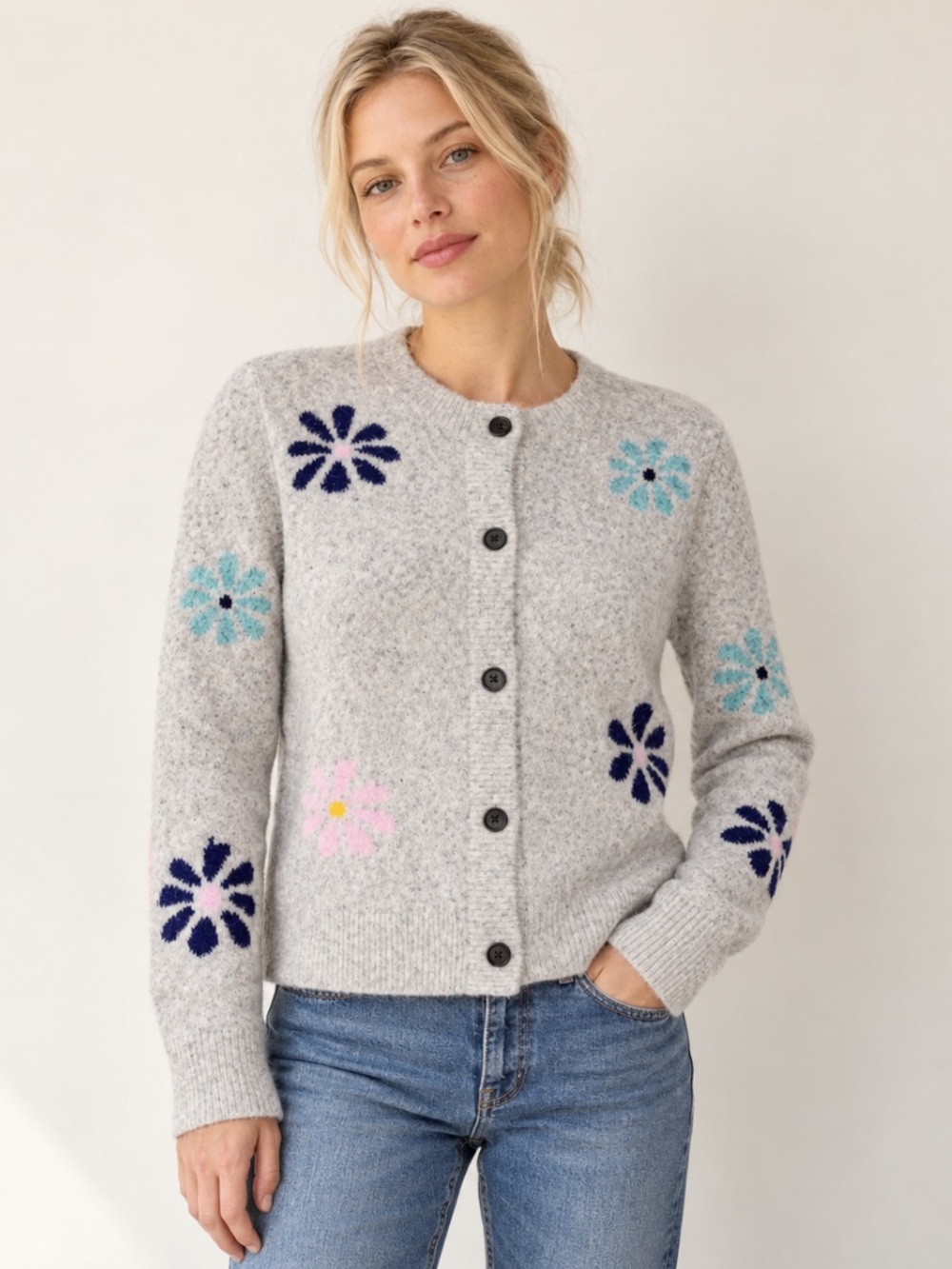 Rails Millie Floral Wool Blend Cardigan